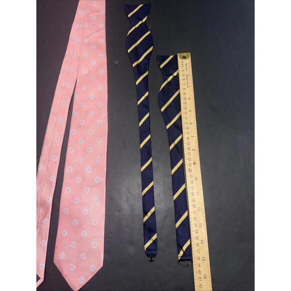 Brooks‎ Brothers Quiet Luxury Designer Business Preppy Silk Standard Bow Tie Lot - Picture 6 of 13